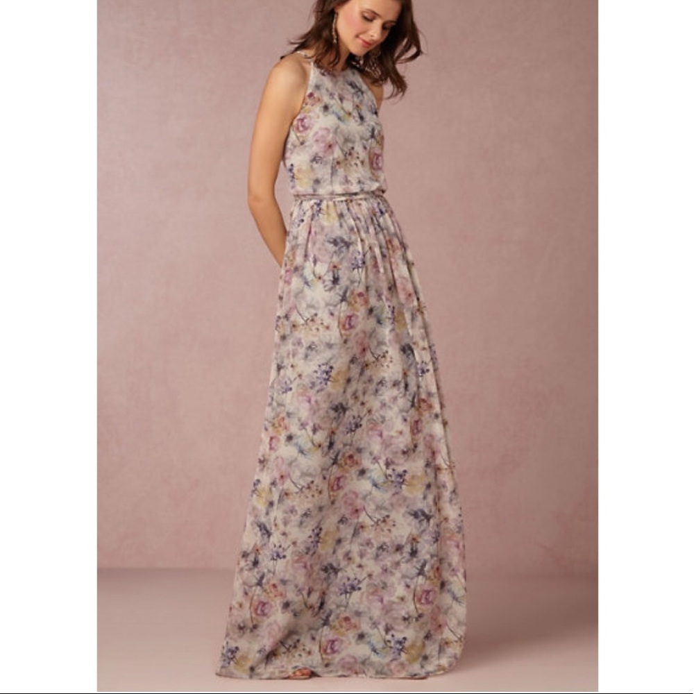BHLDN Donna Morgan Wildflower Alana Anthro Size 4